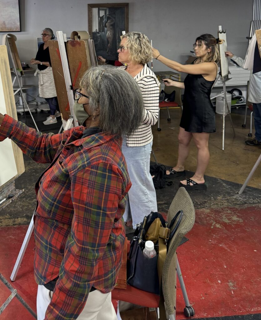 Mixed media portrait