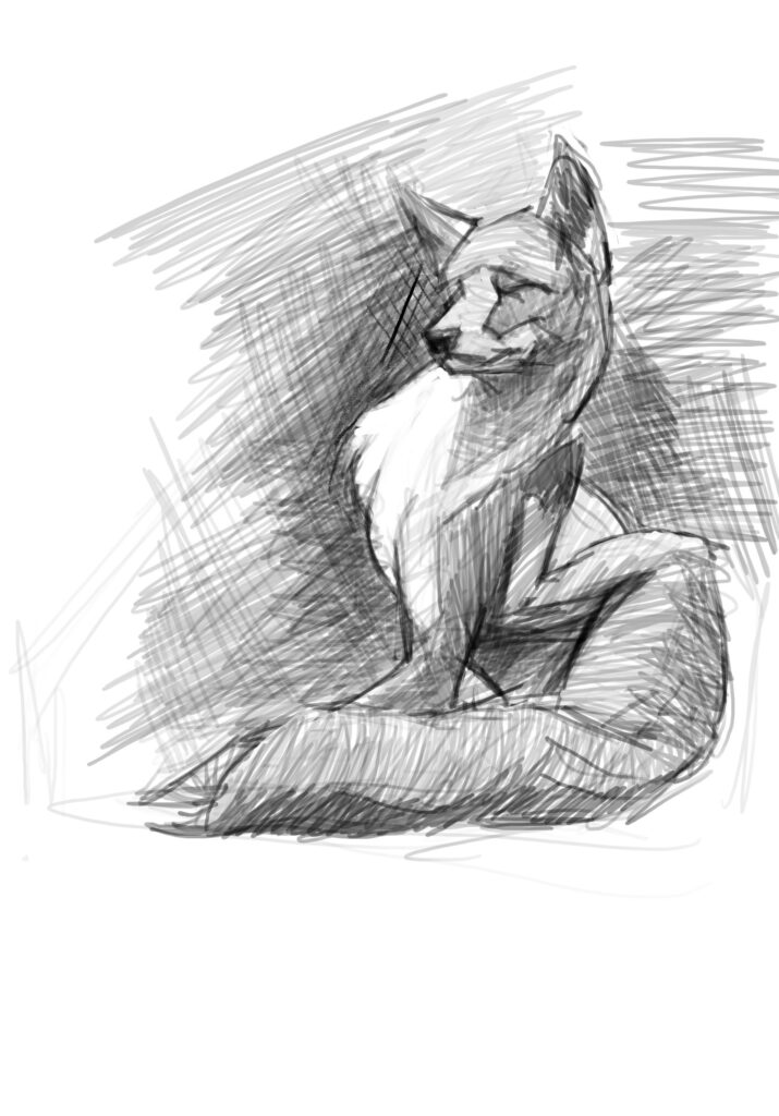 Mixed media portrait